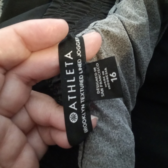 Athleta Brooklyn Textured Lined Jogger Womens 16 Outdoor Winter - Picture 5 of 12